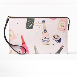 Kate Spade Pink Champagne Wristlet - New